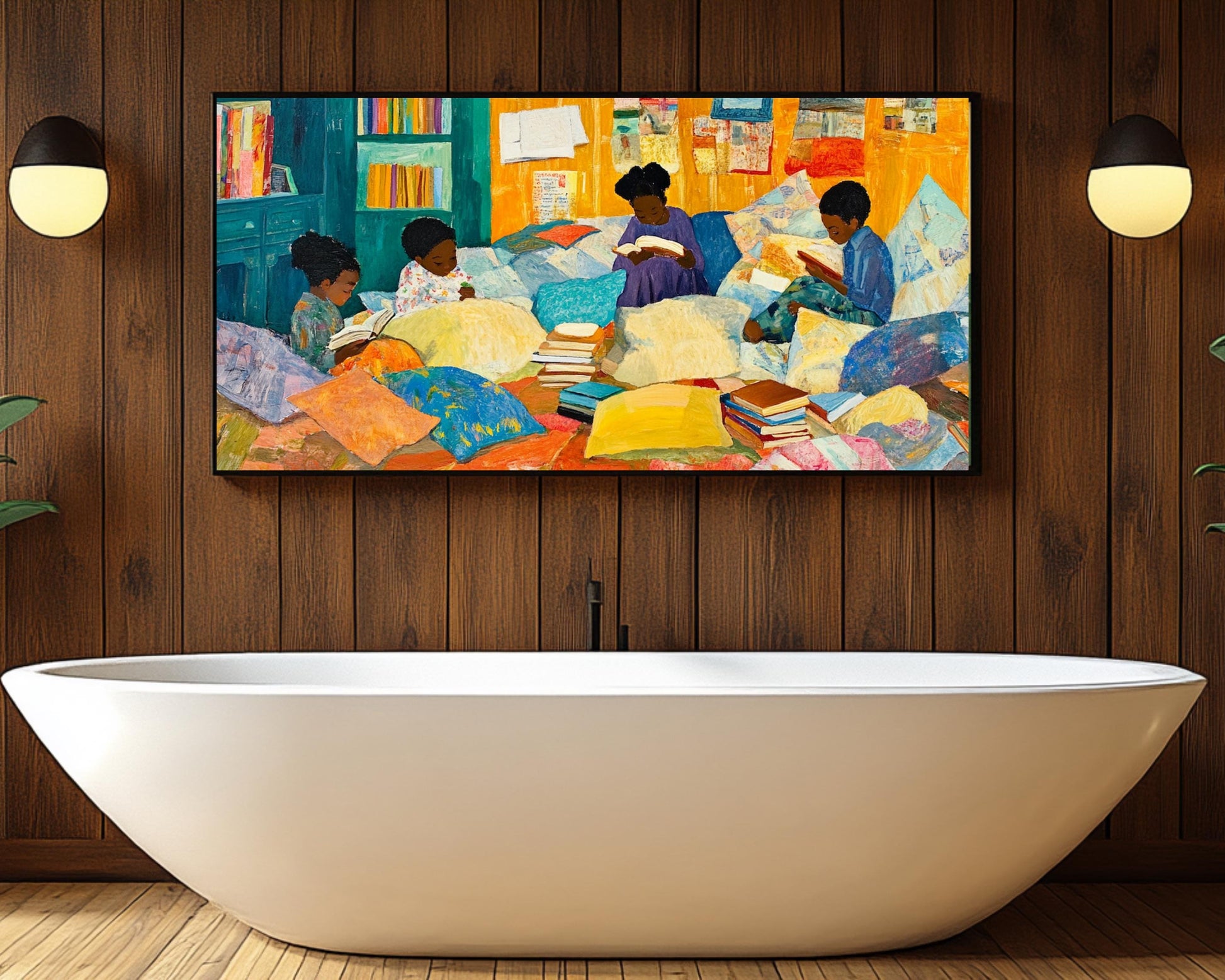 African American Art Canvas Print - Kids Room Decor & Cultural Pride Wall Art - Inspirational Gift for Creativity & Empowerment - MoomZee Artwork -