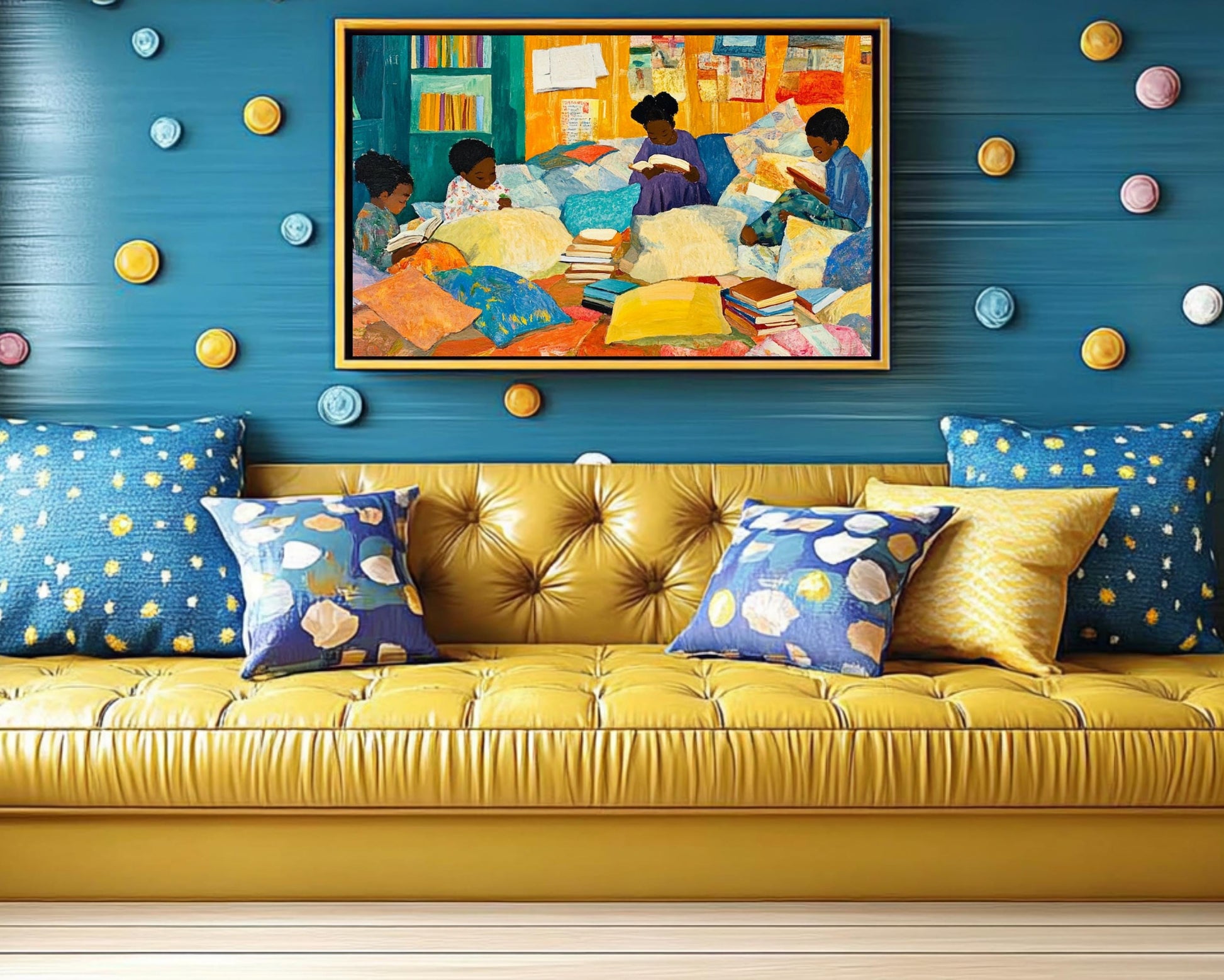 African American Art Canvas Print - Kids Room Decor & Cultural Pride Wall Art - Inspirational Gift for Creativity & Empowerment - MoomZee Artwork -