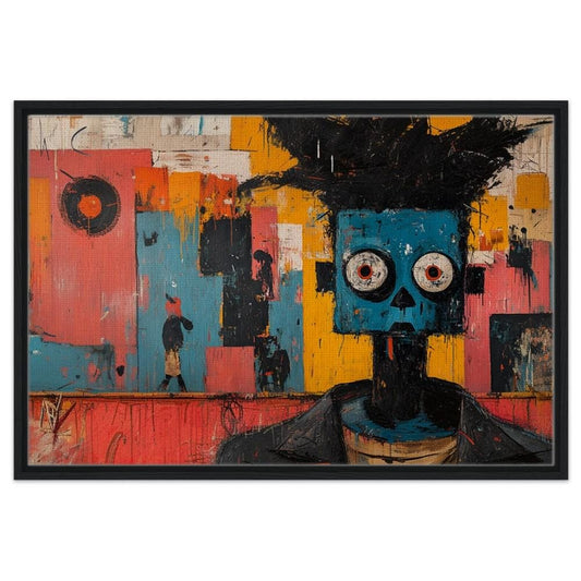 African American Giclée Canvas Print - Urban Abstract Art for Living Room Decor - MoomZee Artwork -