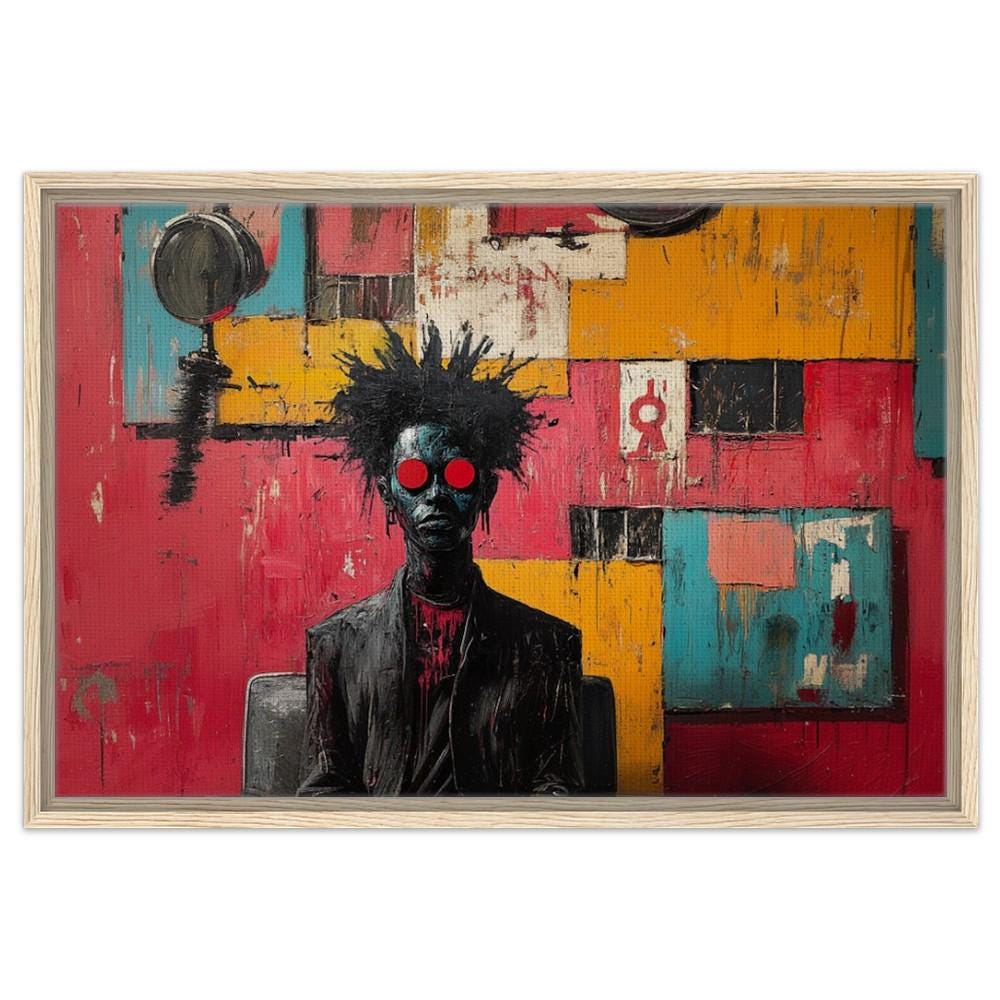 Afro-Punk Canvas Print - Bold Art for Urban Spaces, Perfect Barbershop Decor - MoomZee Artwork -