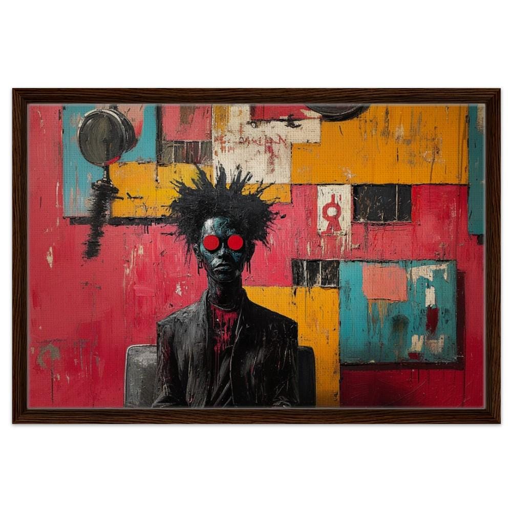 Afro-Punk Canvas Print - Bold Art for Urban Spaces, Perfect Barbershop Decor - MoomZee Artwork -