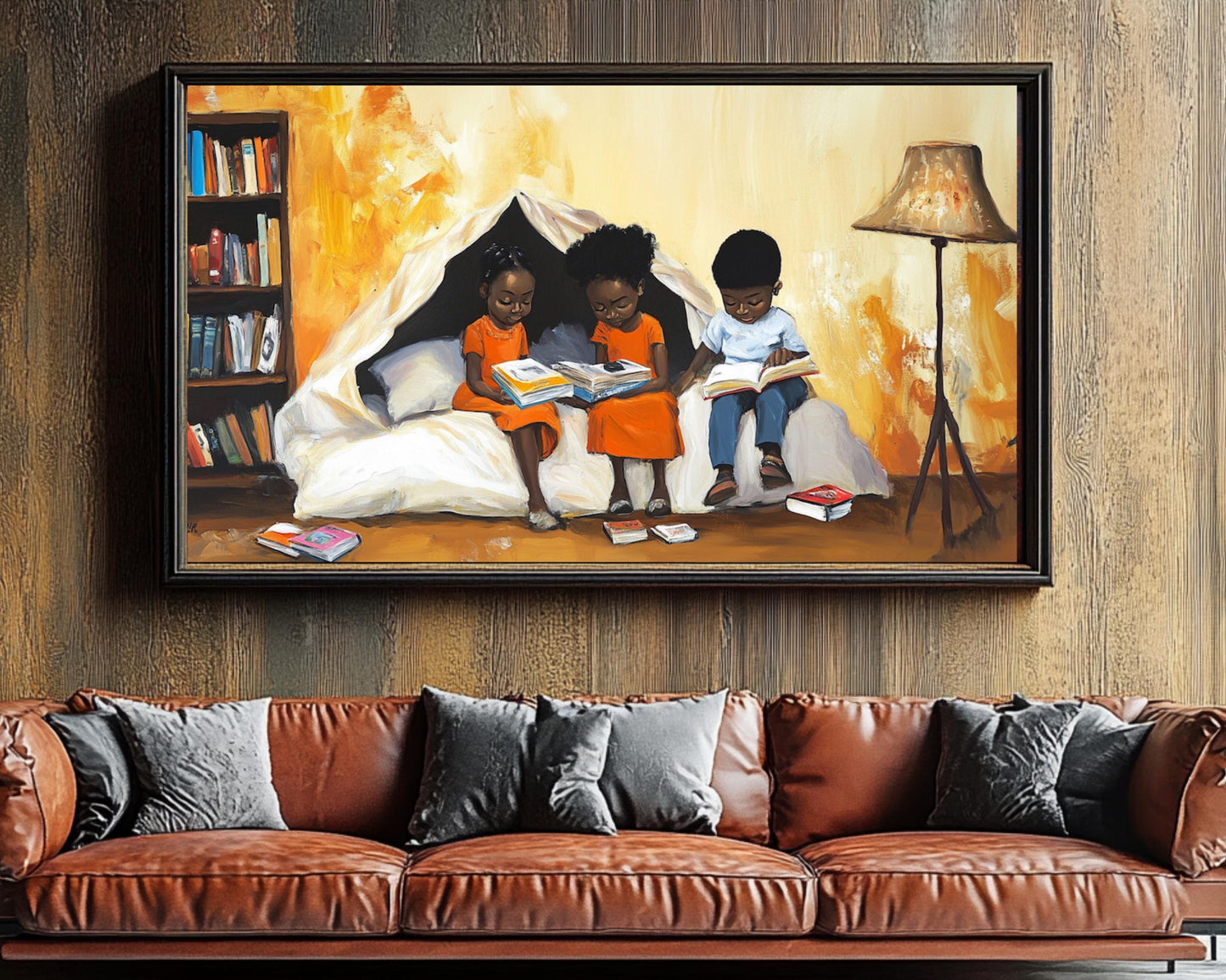 Children's Canvas Print - Inspiring Reading Art for Kids Room Decor - MoomZee Artwork -